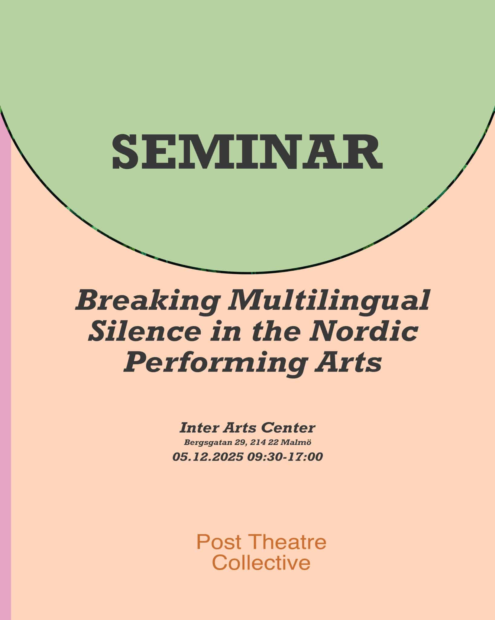 Graphical seminar announcmenth