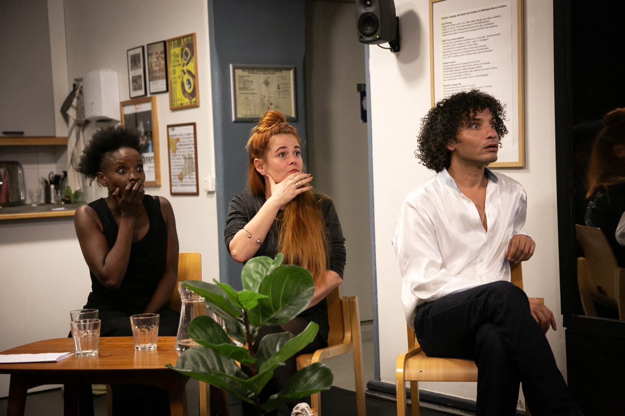 Actors in the perfomance SILENCE